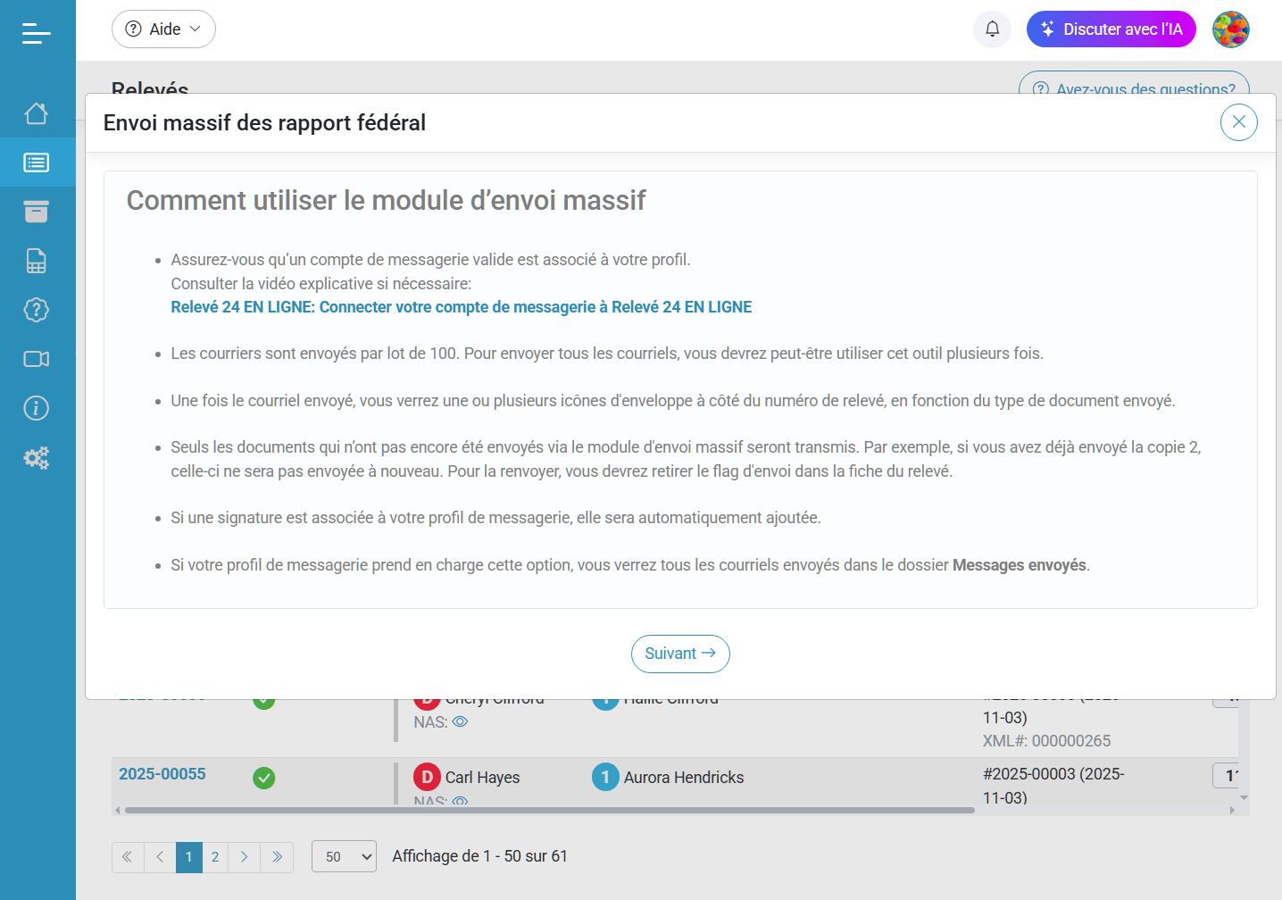 Envoi massif par courriel
